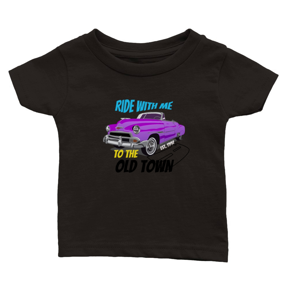 Vintage - Old town road Classic Baby Crewneck T-shirt