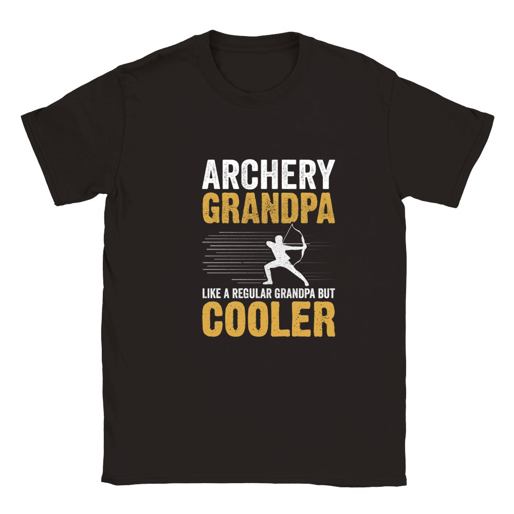 Archery Grandpa Like A Regular Grandpa But Cooler (5) Classic Kids Crewneck T-shirt