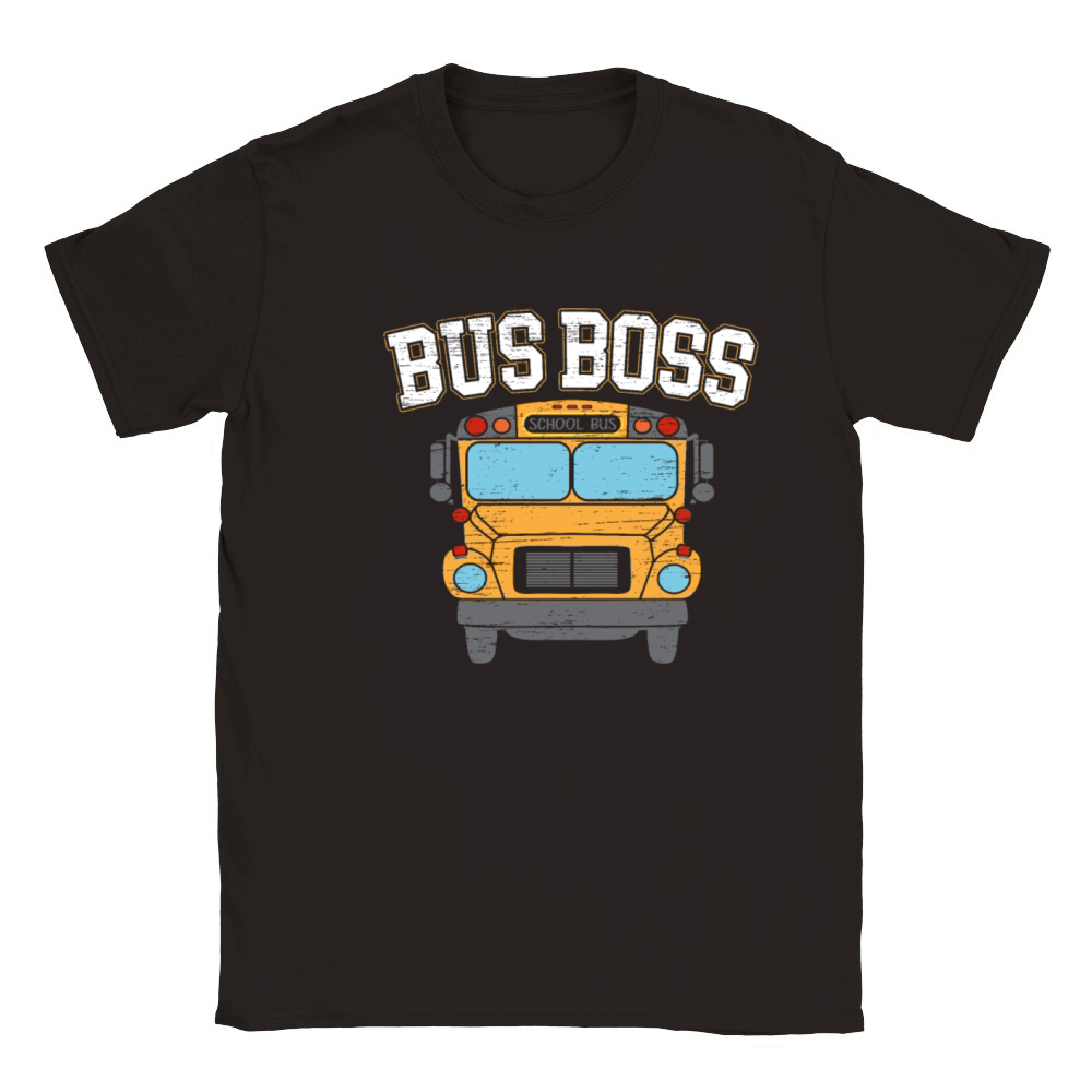 Bus Boss School Student Delivery Specialist Classic Kids Crewneck T-shirt