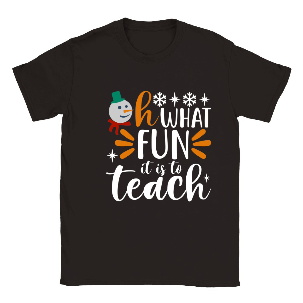 Oh What Fun it is to Teach 2 Classic Kids Crewneck T-shirt