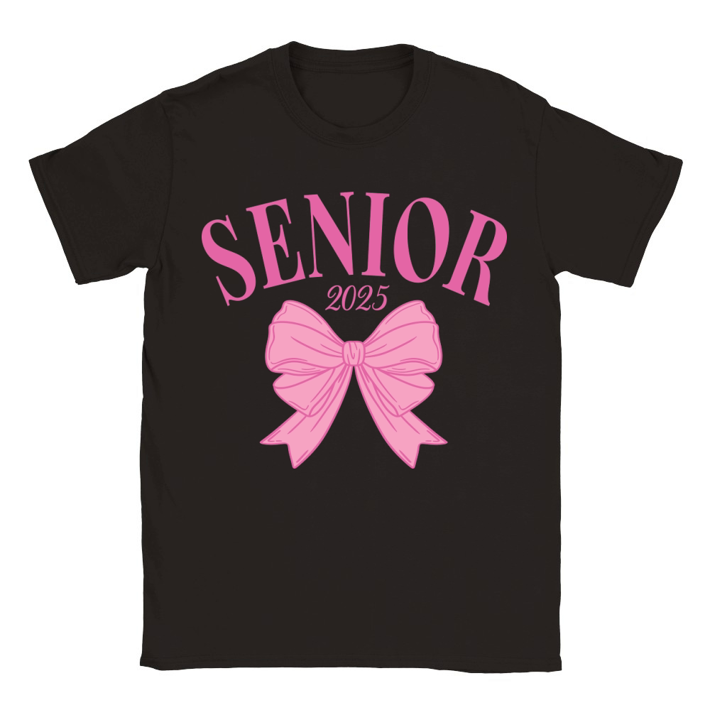 Senior2025 Bow3 Classic Kids Crewneck T-shirt