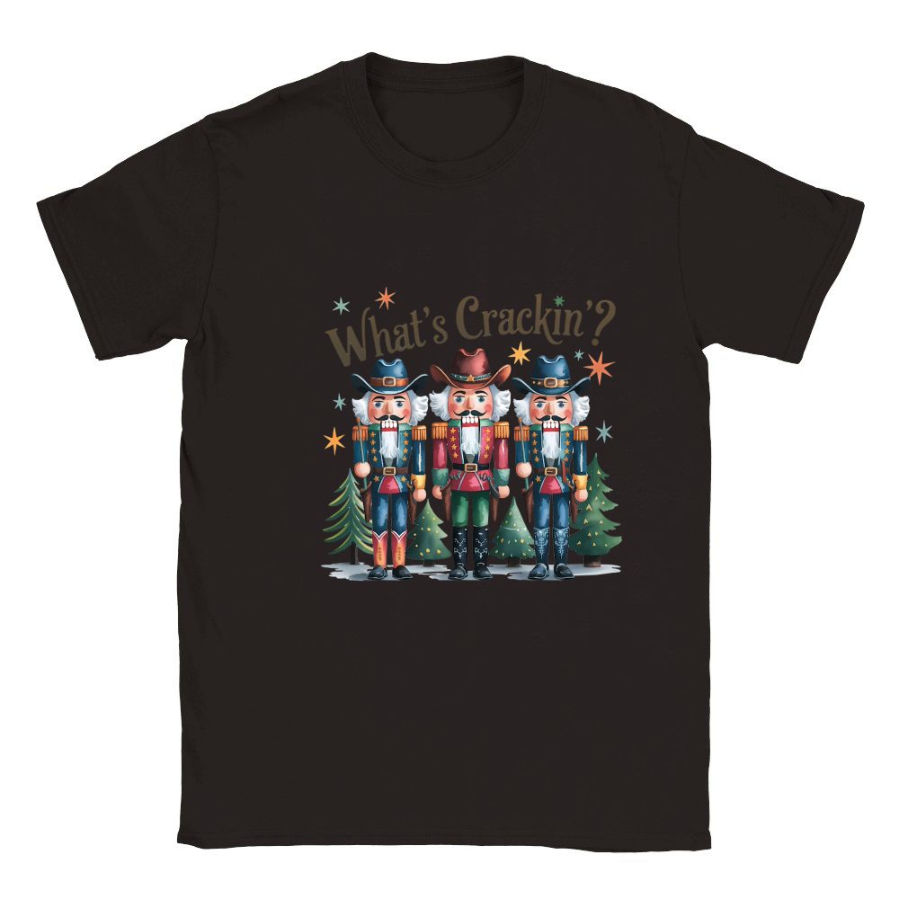 Whats Crackin Vintage Christmas Classic Kids Crewneck T-shirt
