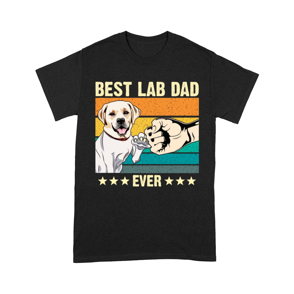 Best labrador Dad Ever lab Retro Vintage Gift Comfort T-shirt