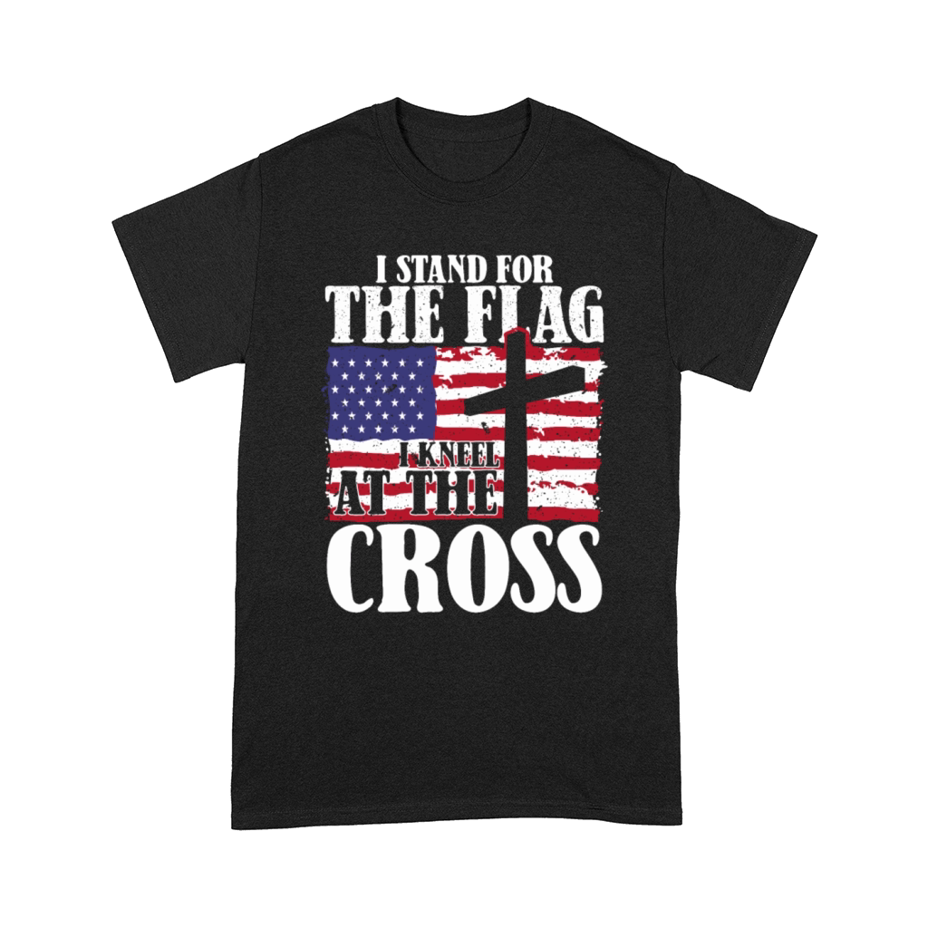 I Stand For The Flag And Kneel For The Cross USA Comfort T-shirt