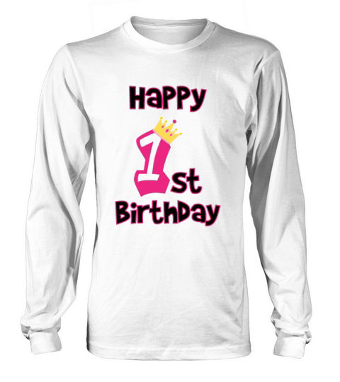 1st birthday 1 year child birthday gift Long sleeved Unisex