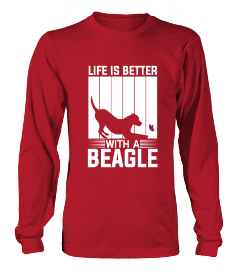 Life is better with a beagle 04 Long sleeved Unisex