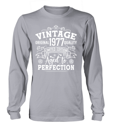 Vintage Birthday TShirt Design Bundle 1977 Long sleeved Unisex
