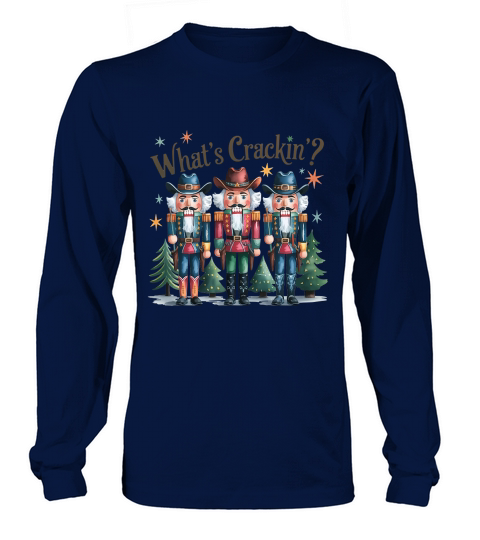 Whats Crackin Vintage Christmas Long sleeved Unisex
