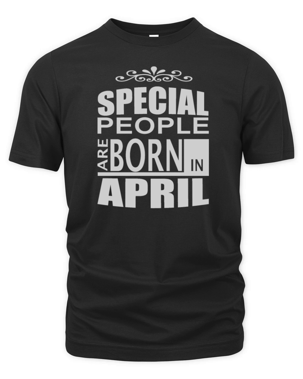 born in april Organic Unisex T-shirt