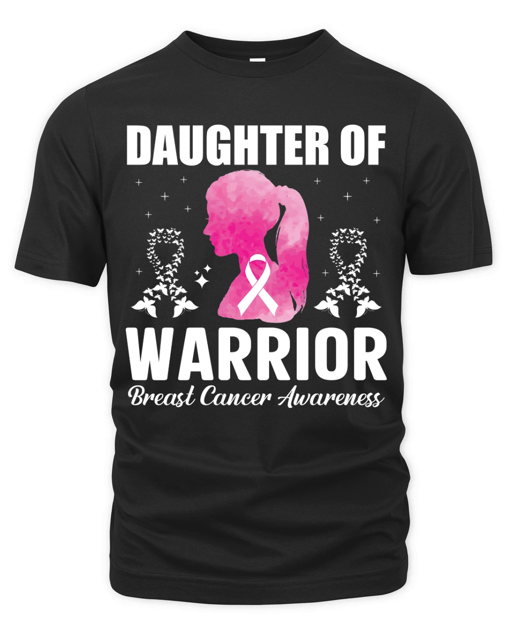 Daughter Of Warrior Breast Cancer Awareness Organic Unisex T-shirt