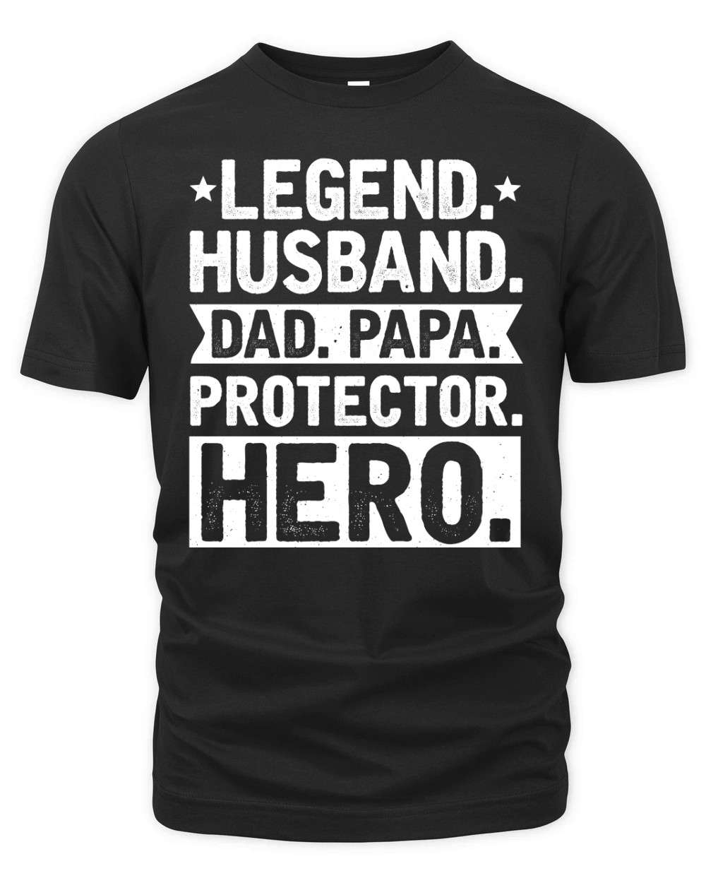 Legend Husband Dad Papa Protector Hero Organic Unisex T-shirt