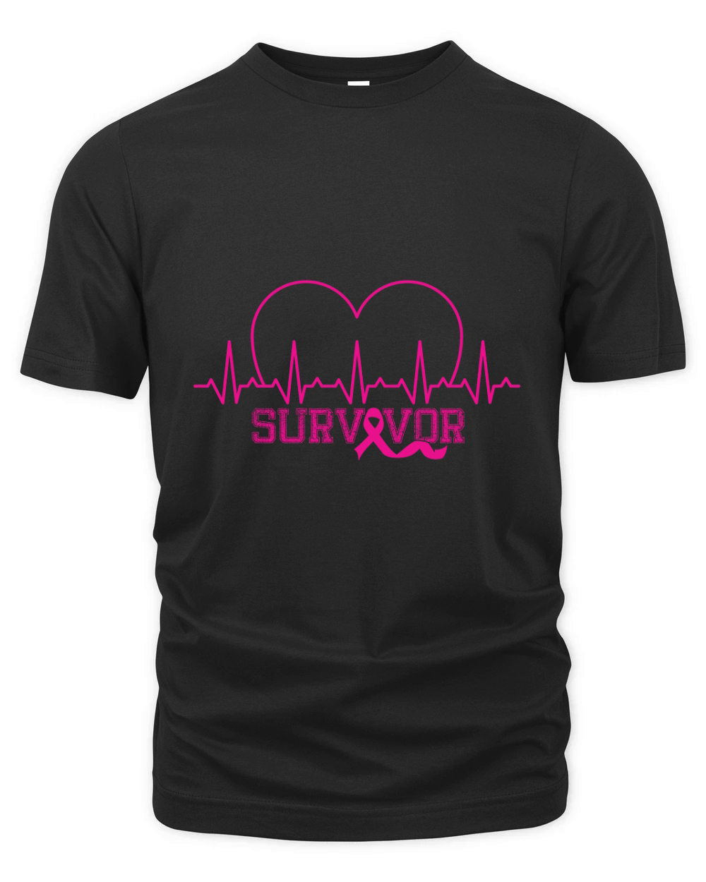 Love Heartbeat Survivor Organic Unisex T-shirt