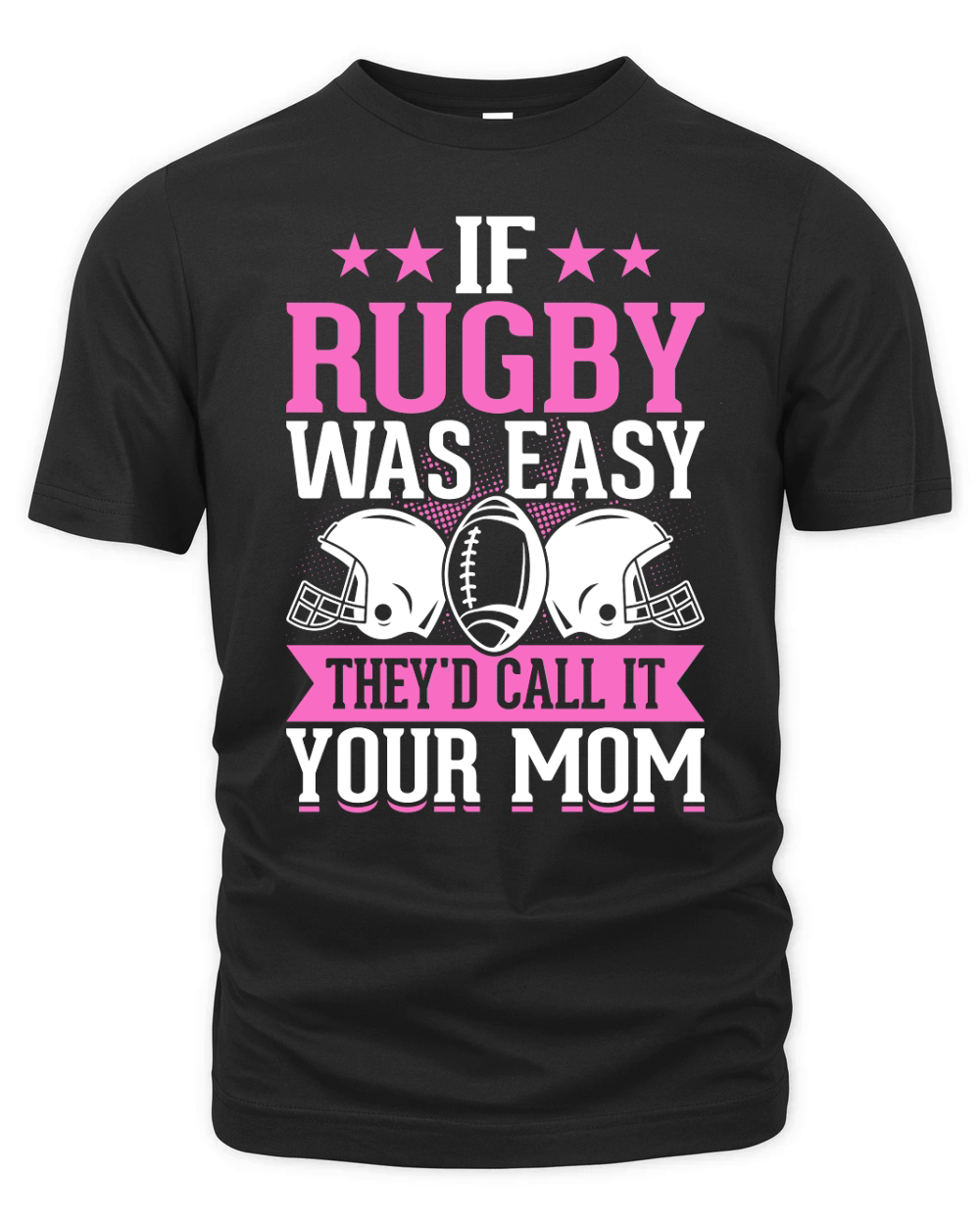 Vintage Rugby Player If Rugby was easy therd call it your mom Organic Unisex T-shirt