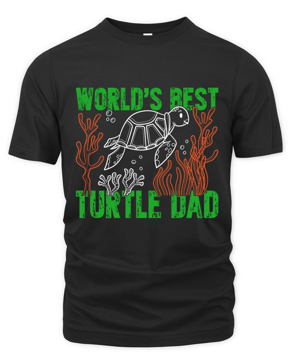 Worlds best turtle dad 1 02 Organic Unisex T-shirt