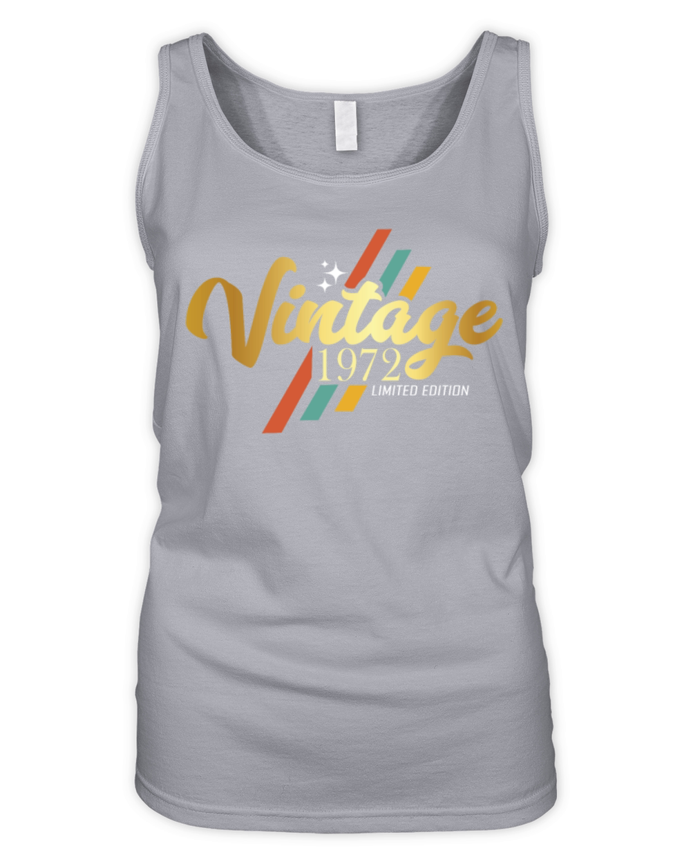 50th Birthday Vintage 1972 Organic Women's Tank Top