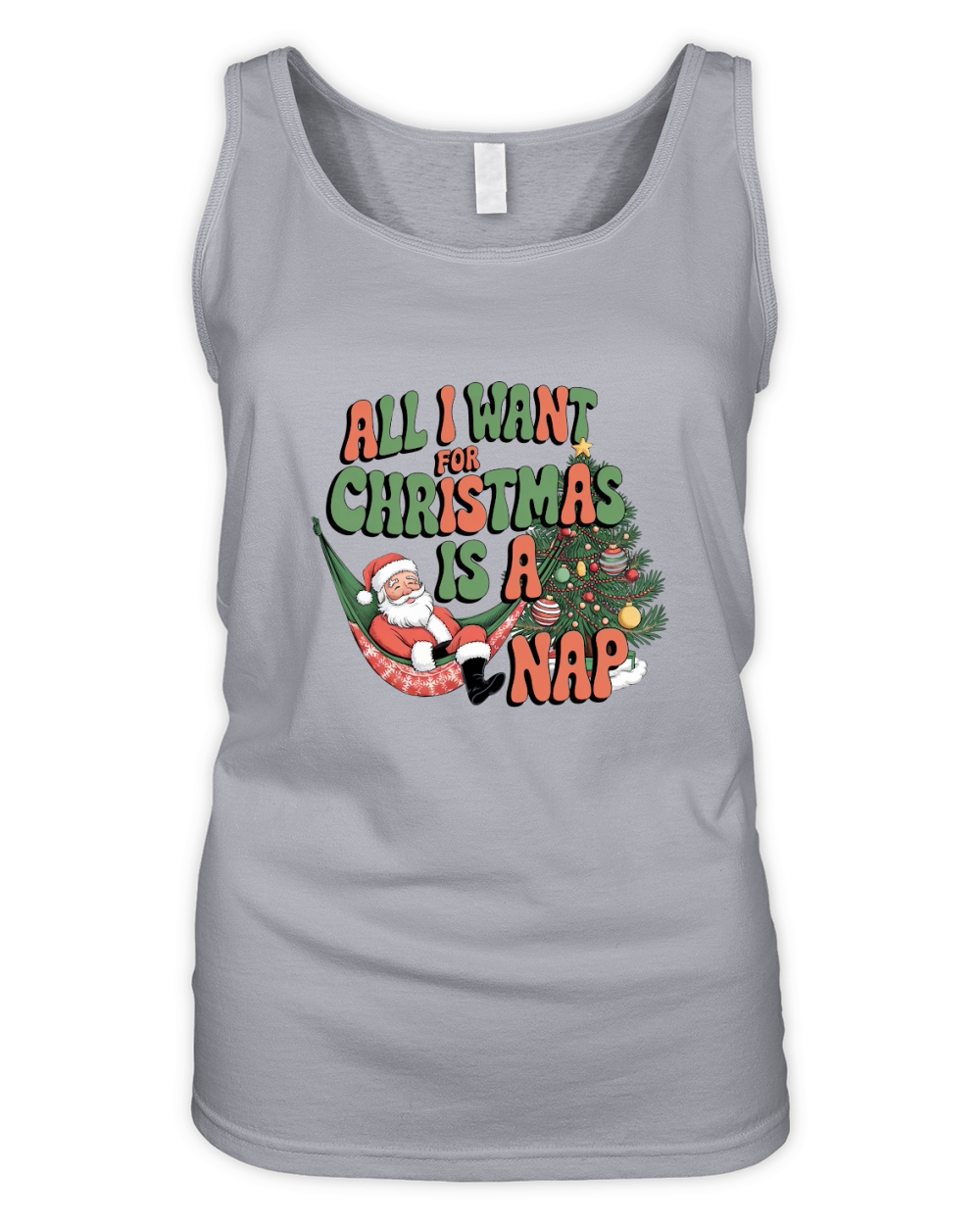 all i want for christmas is a nap 2 Organic Women's Tank Top