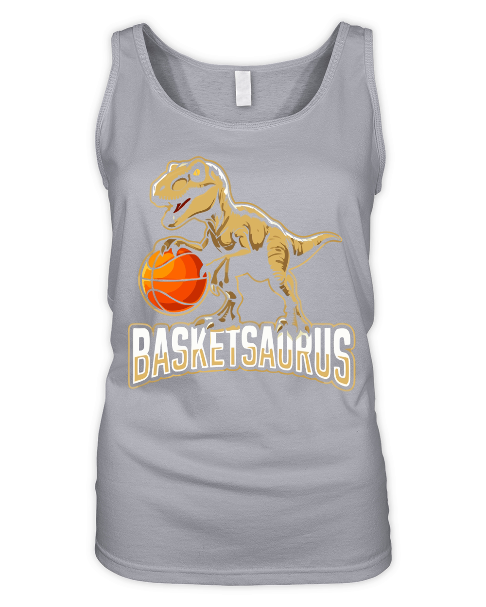 Basketball Saurus 1 Organic Women's Tank Top