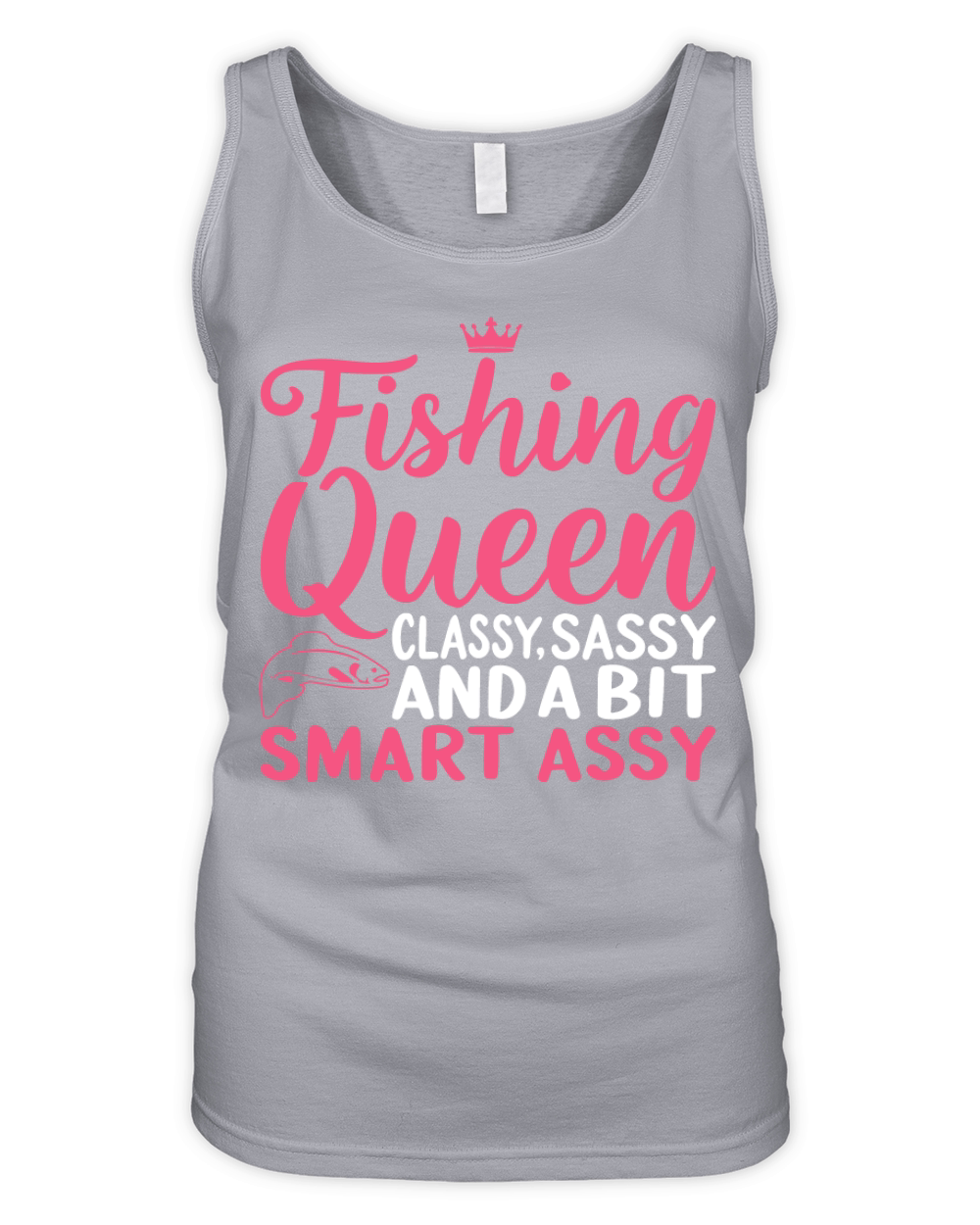 Fishing queen classy,sassy and a bit smart assy Organic Women's Tank Top