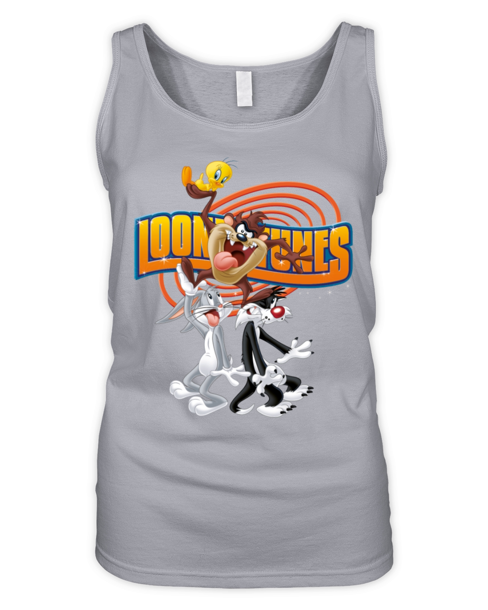 Looney Tunes Bugs Taz Tweety Sylvester Organic Women's Tank Top