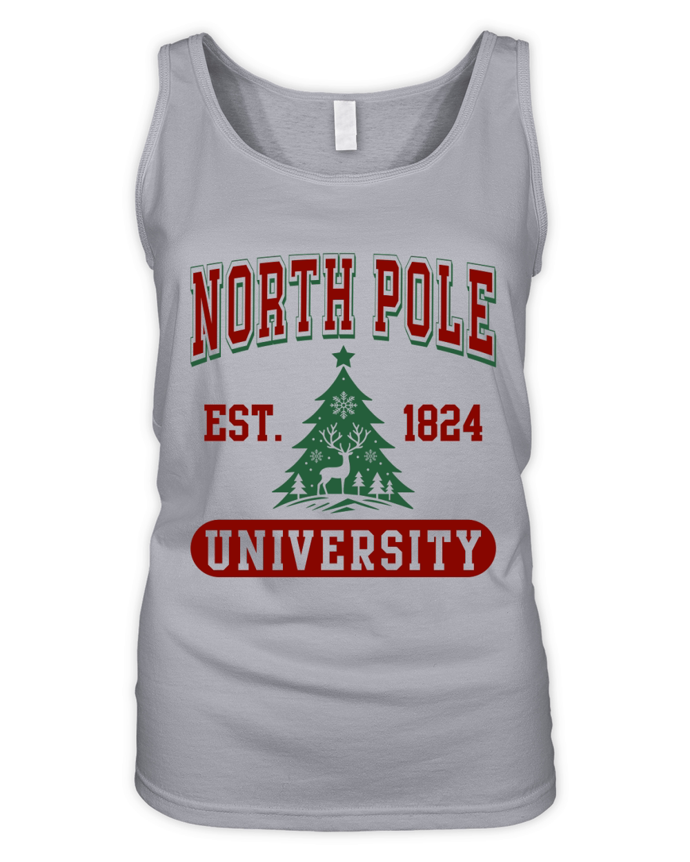 North Pole University Organic Women's Tank Top