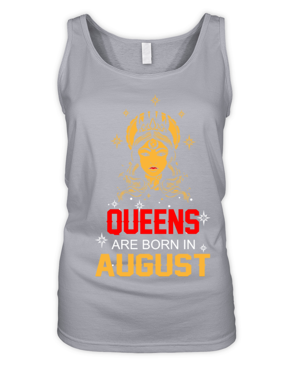 Queens are Born in August Organic Women's Tank Top