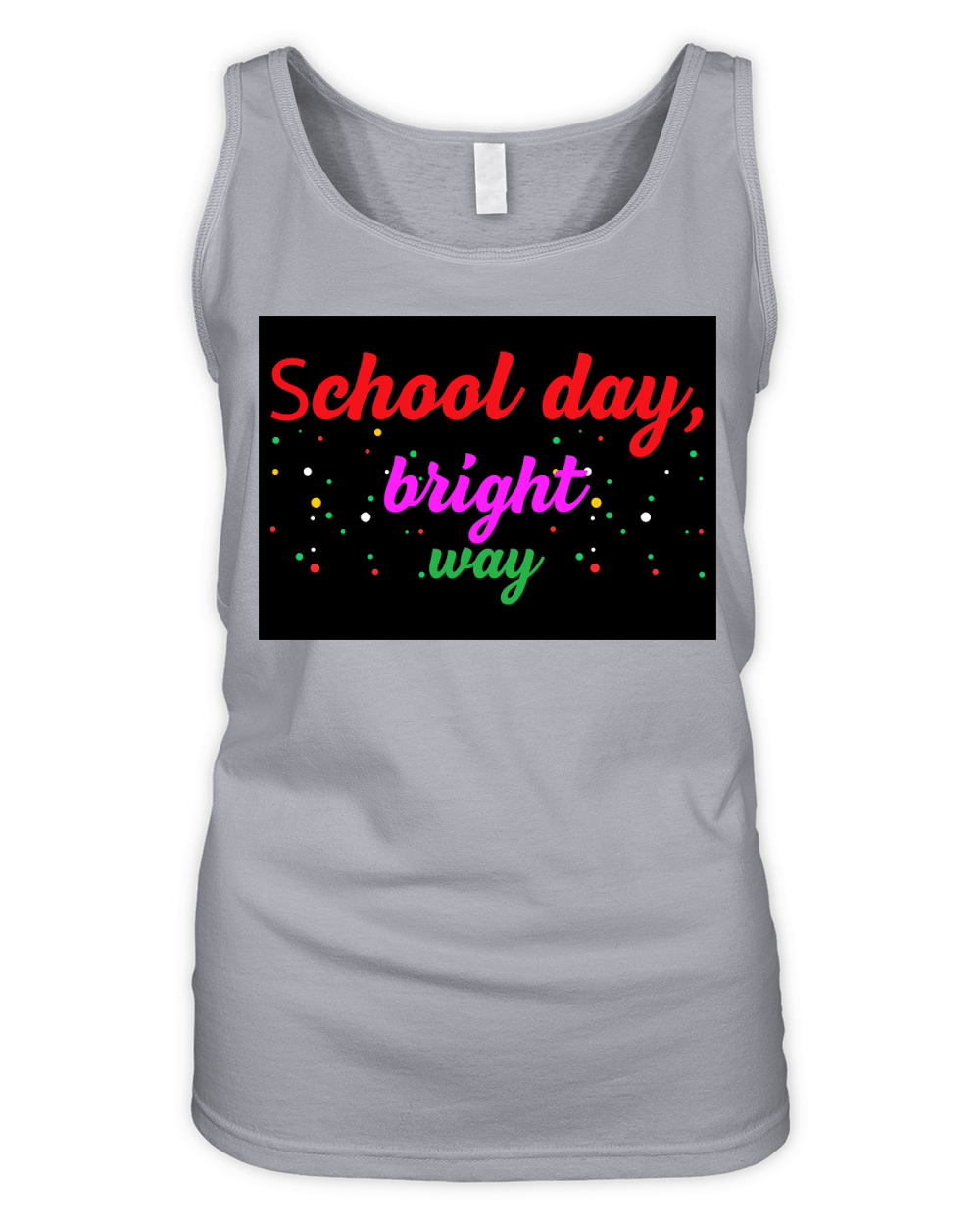 School day, bright way Organic Women's Tank Top