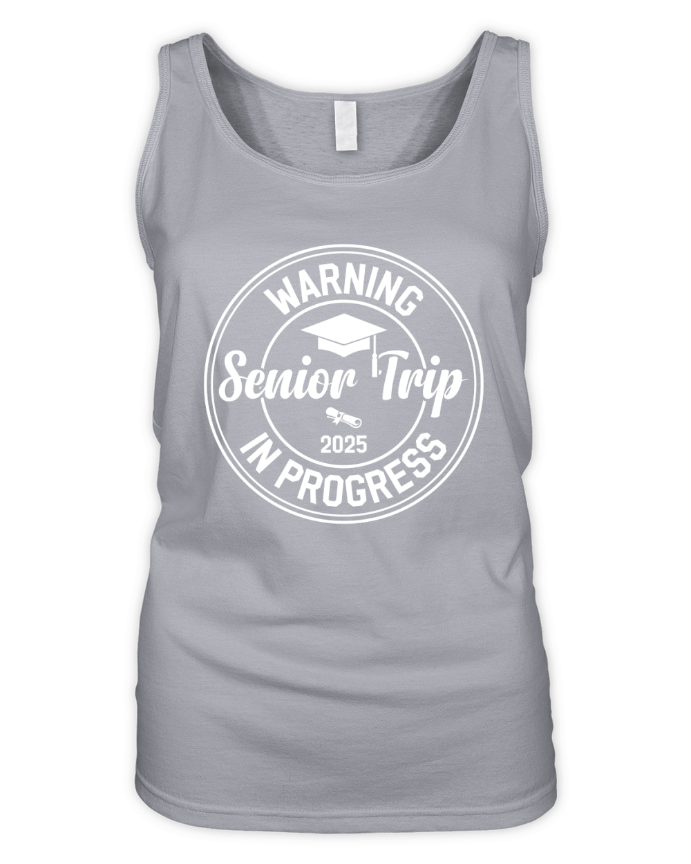 Senior Trip 2025 Warning In Progress Organic Women's Tank Top