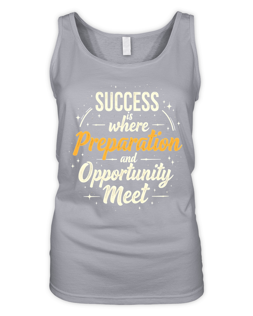 Success is where preparation and opportunity meet Organic Women's Tank Top