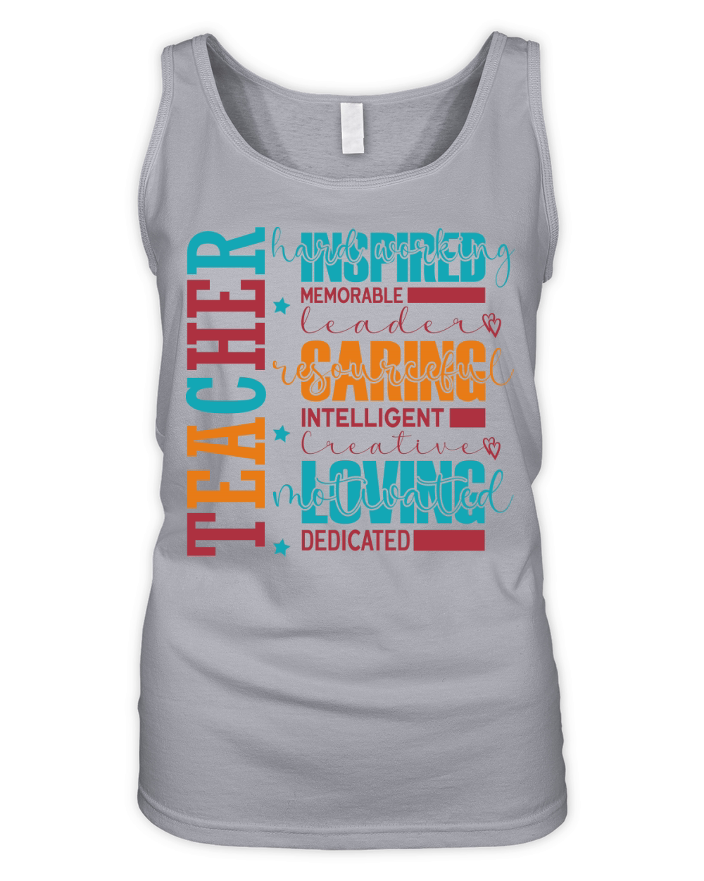 Teacger hard working memorable leader Resourceful 2 Organic Women's Tank Top