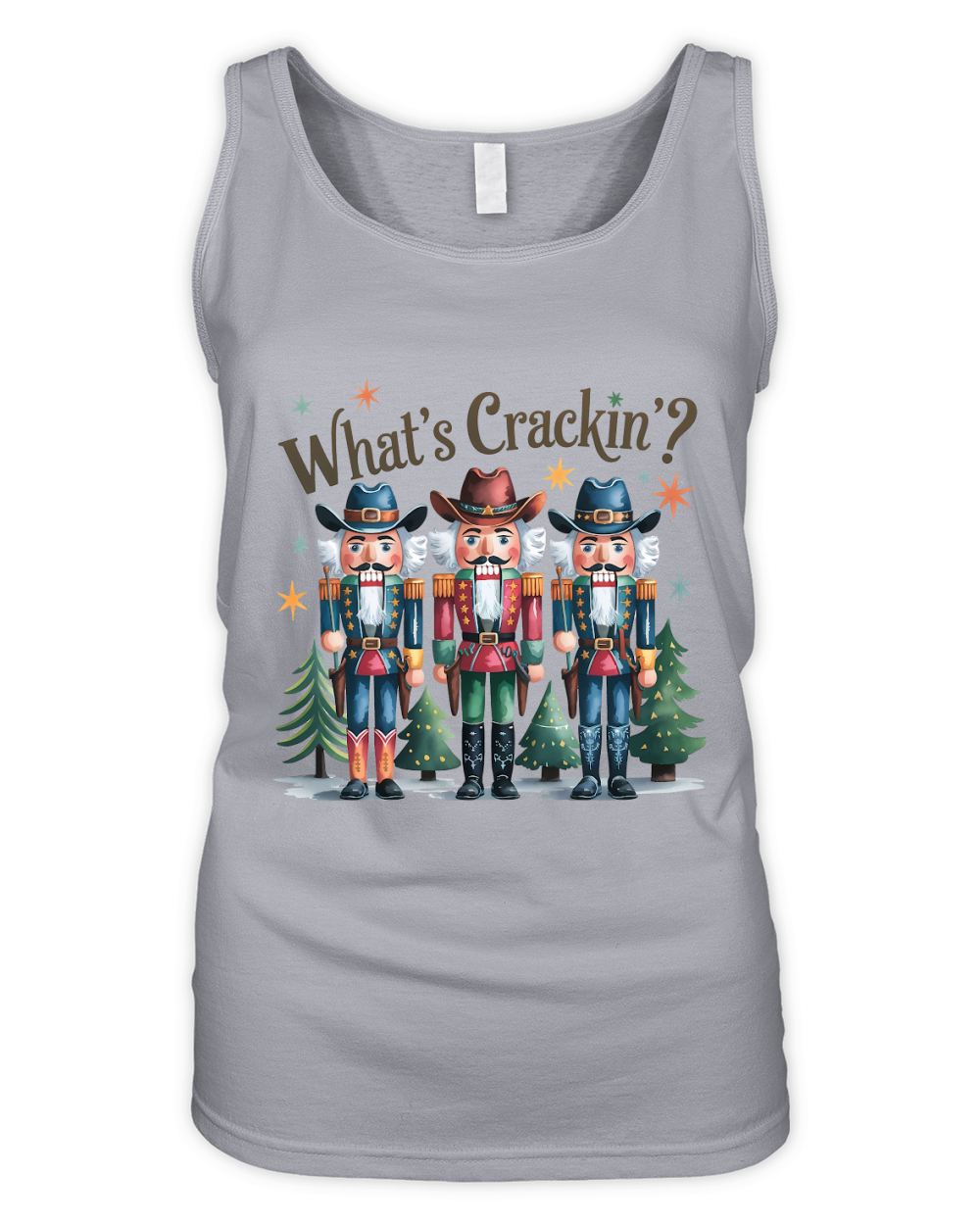 Whats Crackin Vintage Christmas Organic Women's Tank Top