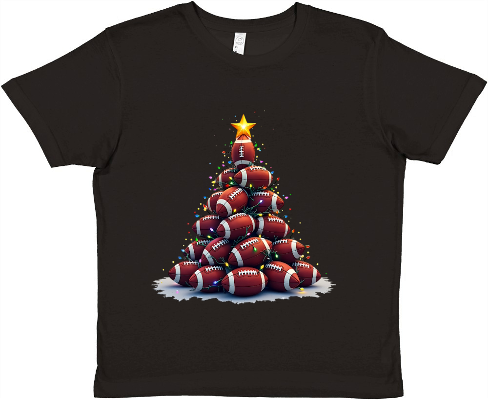 Football Holiday Dcor 1 Premium Kids Crewneck T-shirt
