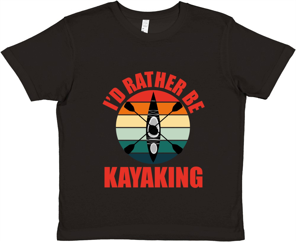 Id rather be kayaking Premium Kids Crewneck T-shirt