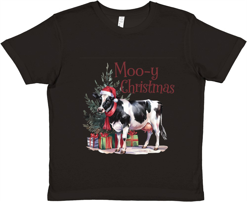 Moo Y Christmas Vintage 02 Premium Kids Crewneck T-shirt