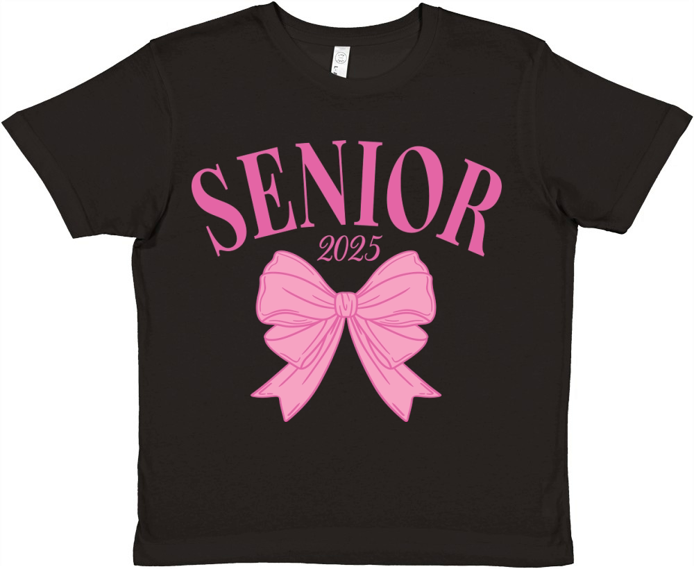 Senior2025 Bow3 Premium Kids Crewneck T-shirt