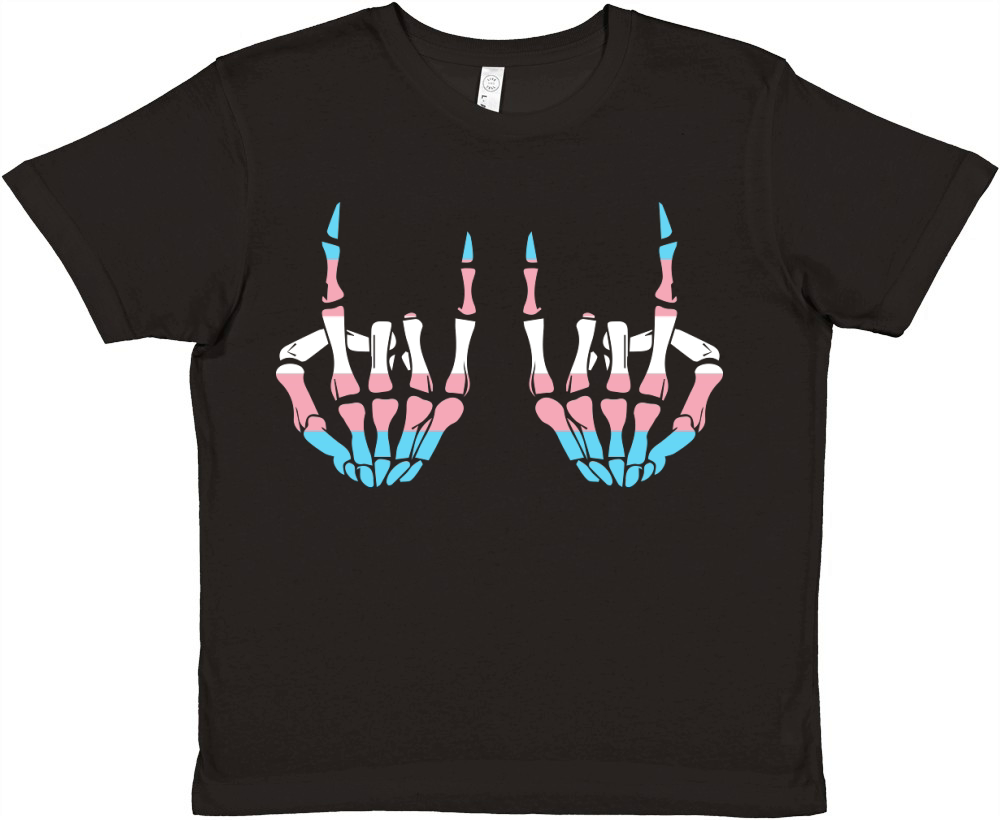 Skeleton Pride LGBT Gay 02 Premium Kids Crewneck T-shirt