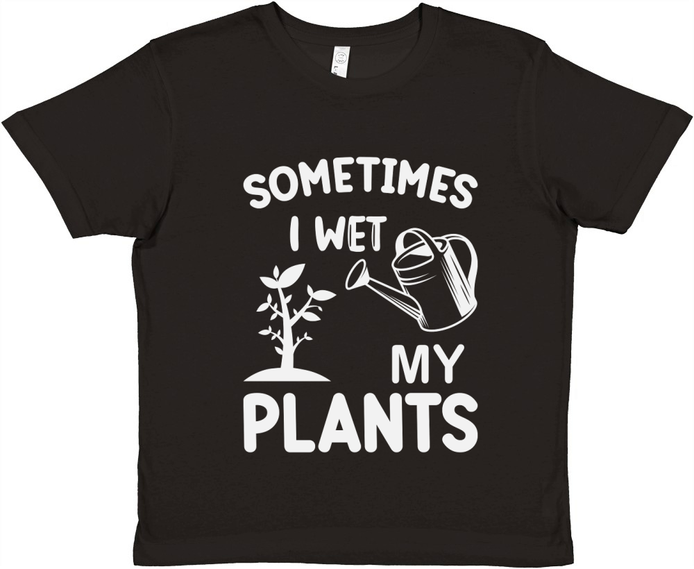 Sometimes I Wet My Plants Premium Kids Crewneck T-shirt