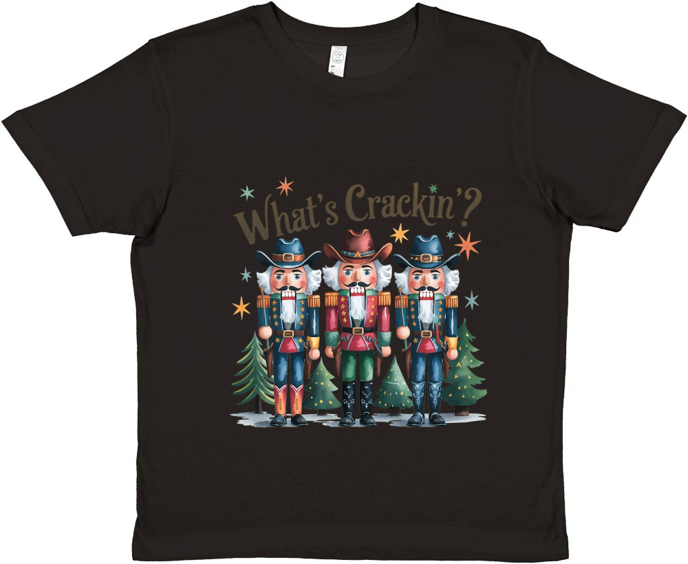 Whats Crackin Vintage Christmas Premium Kids Crewneck T-shirt