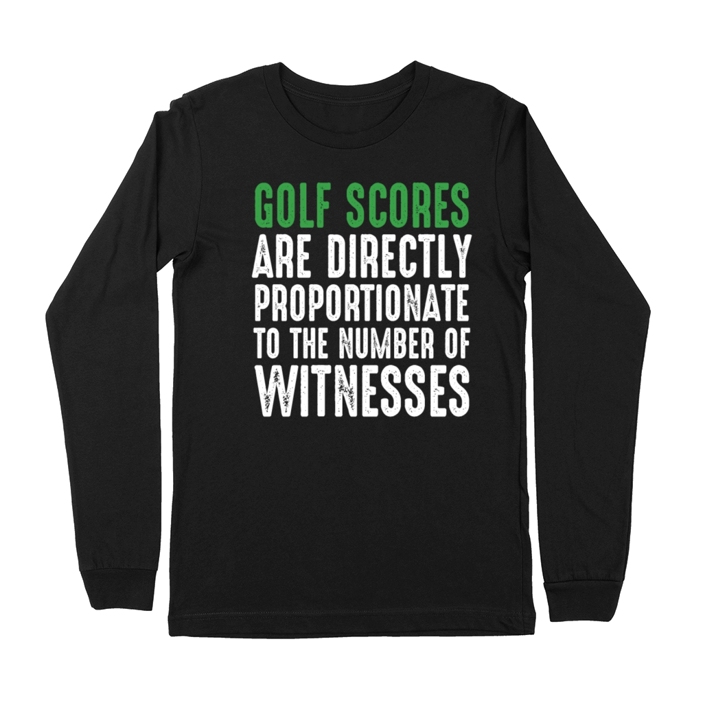 Funny Golf Shirt Golf Scores Premium Long Sleeve