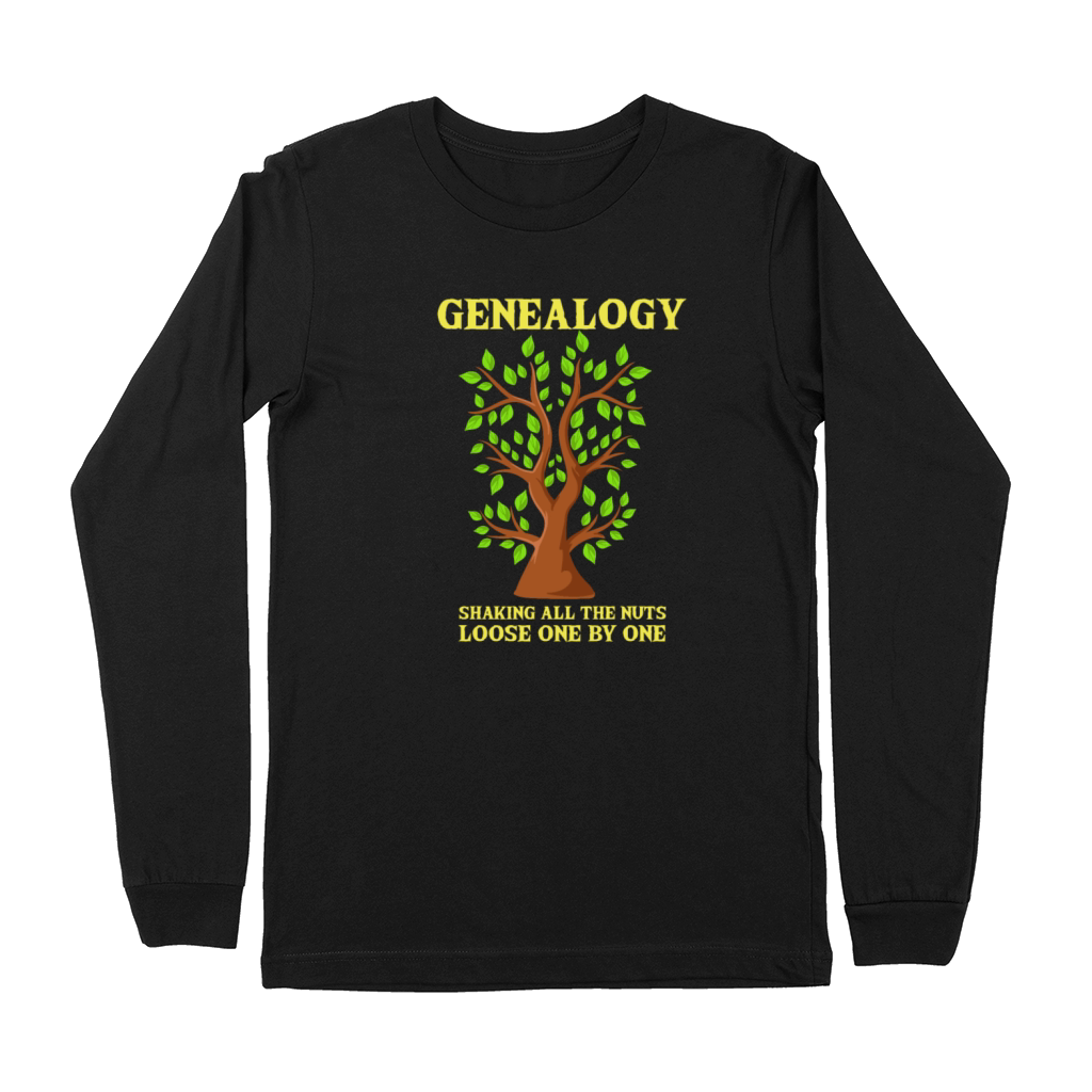 Genealogist Gifts Geneology Family Tree Premium Long Sleeve