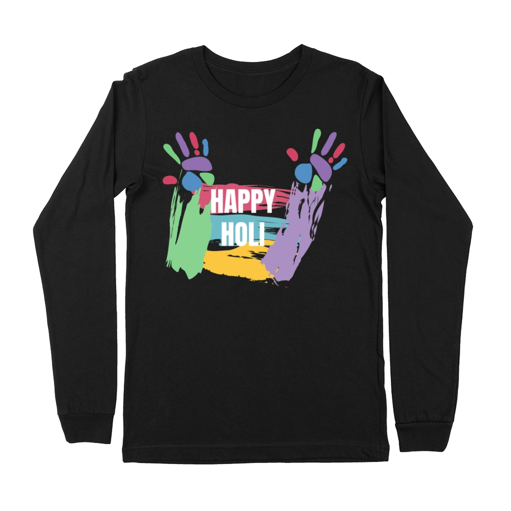 Happy Holi T-Shirt Colors India Hindu Spring Premium Long Sleeve