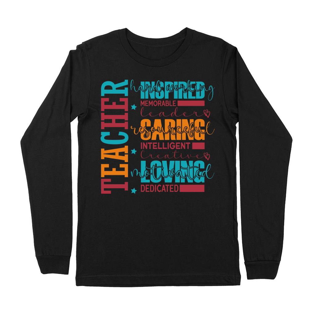Teacger hard working memorable leader Resourceful 2 Premium Long Sleeve