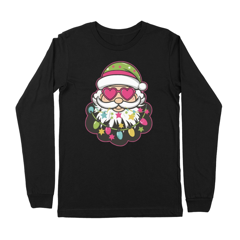 Vibrant Santa Colorful 2 Premium Long Sleeve