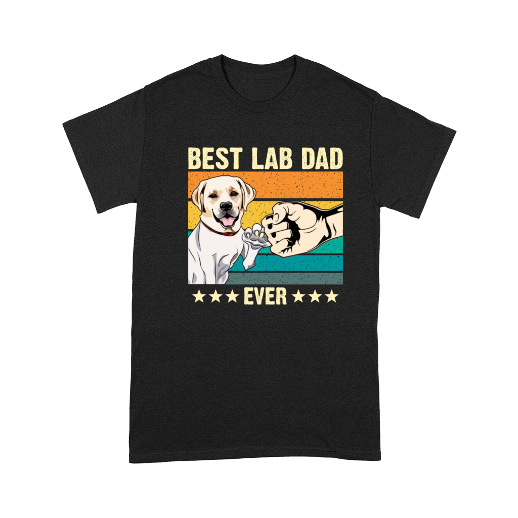 Best labrador Dad Ever lab Retro Vintage Gift Premium T-shirt