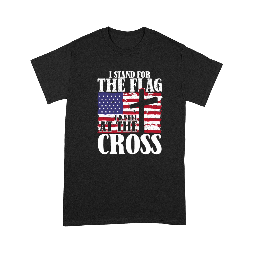 I Stand For The Flag And Kneel For The Cross USA Premium T-shirt