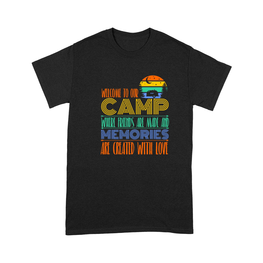 Welcome To Our Camp Colorful Camping Premium T-shirt