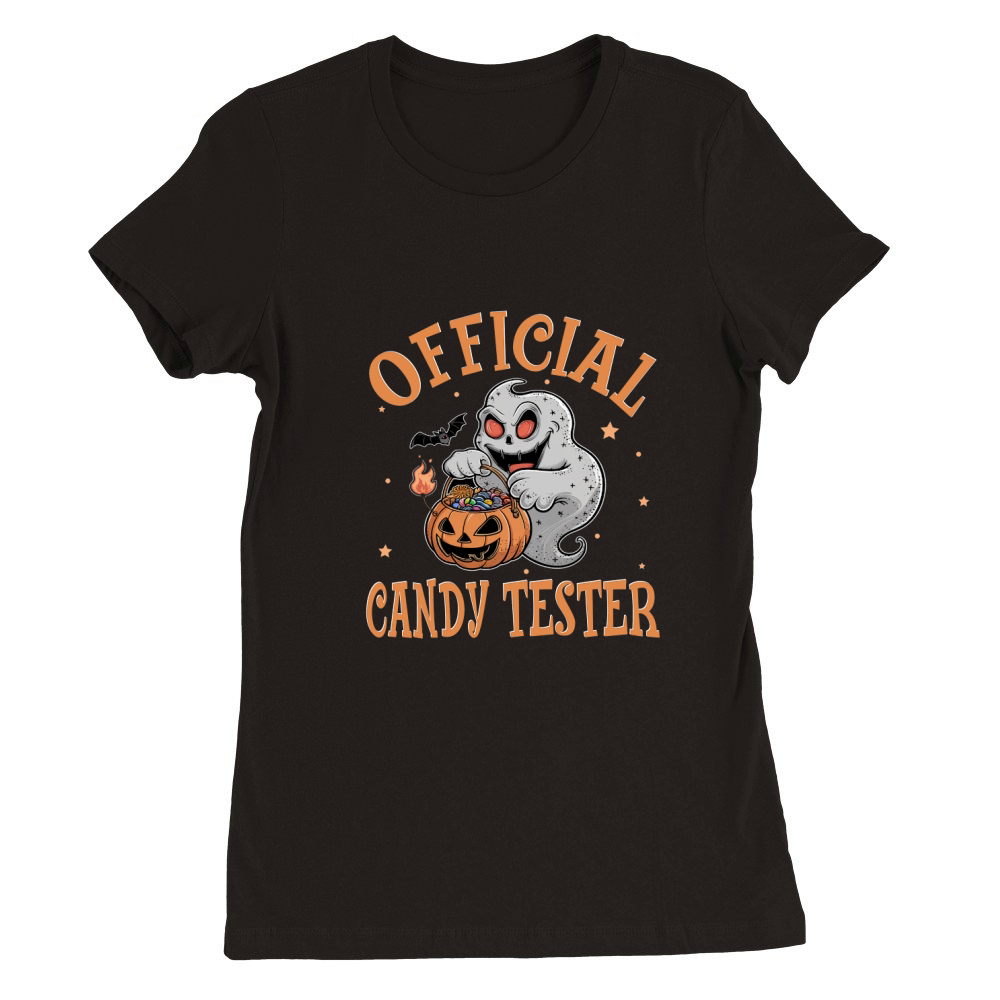 413. official candy tester Premium Womens Crewneck T-shirt