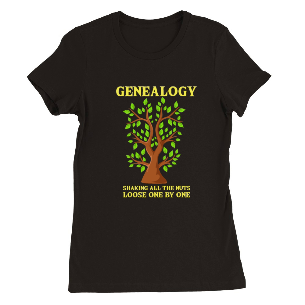 Genealogist Gifts Geneology Family Tree Premium Womens Crewneck T-shirt