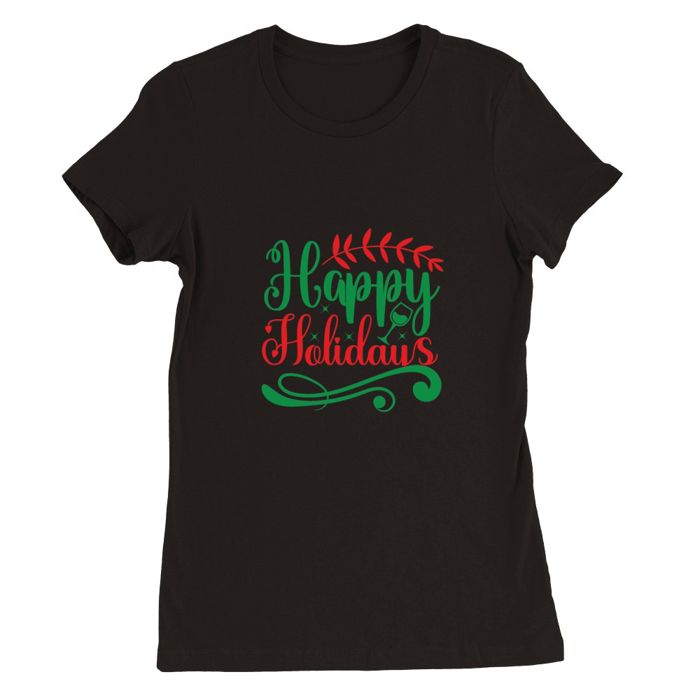 Happy holidays 7 Premium Womens Crewneck T-shirt