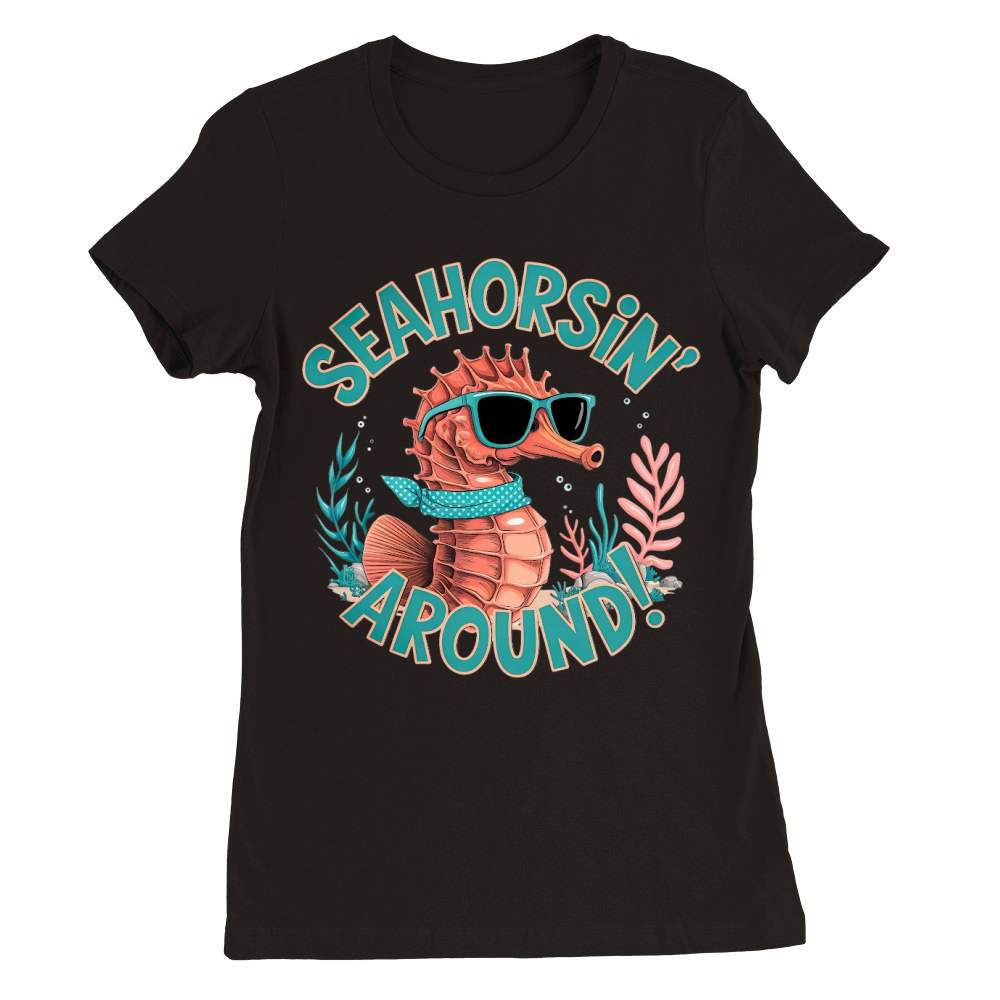 Seahorsin Premium Womens Crewneck T-shirt