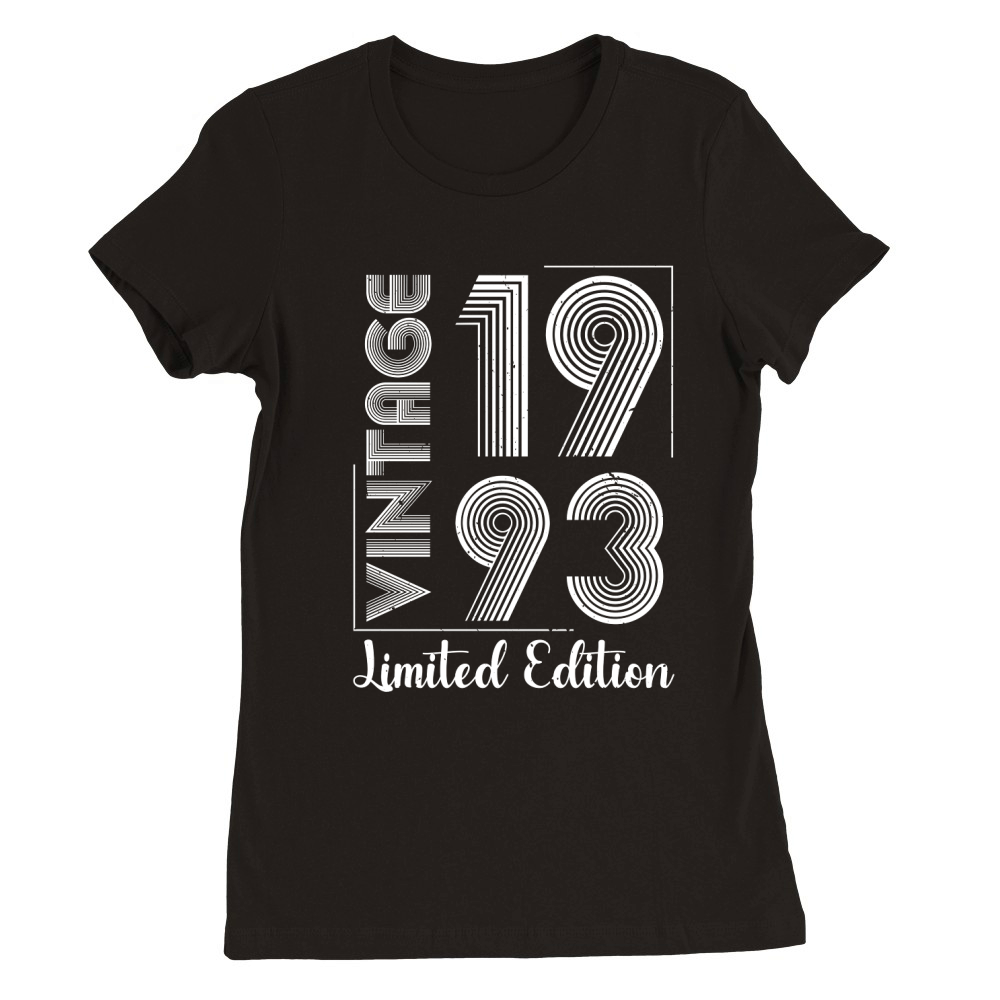Vintage 1993 Limited Edition Premium Womens Crewneck T-shirt